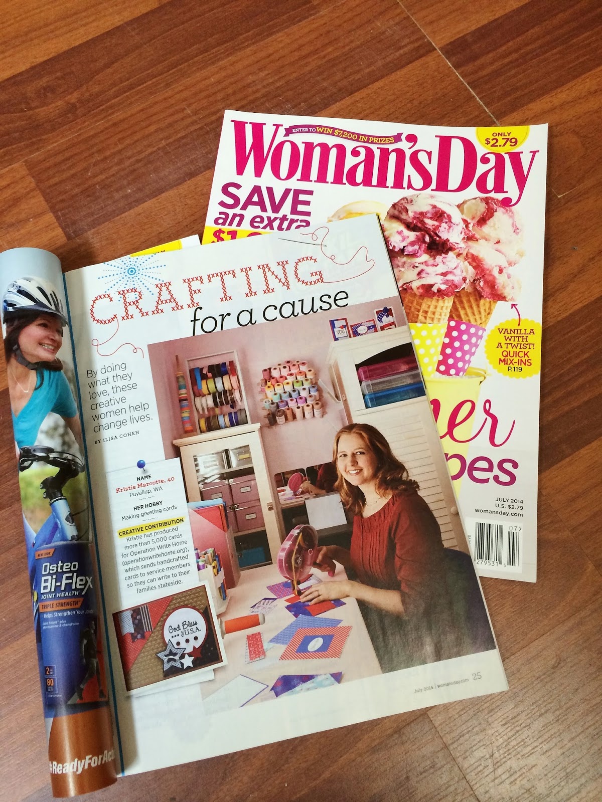 Woman’s Day magazine and Operation Write Home