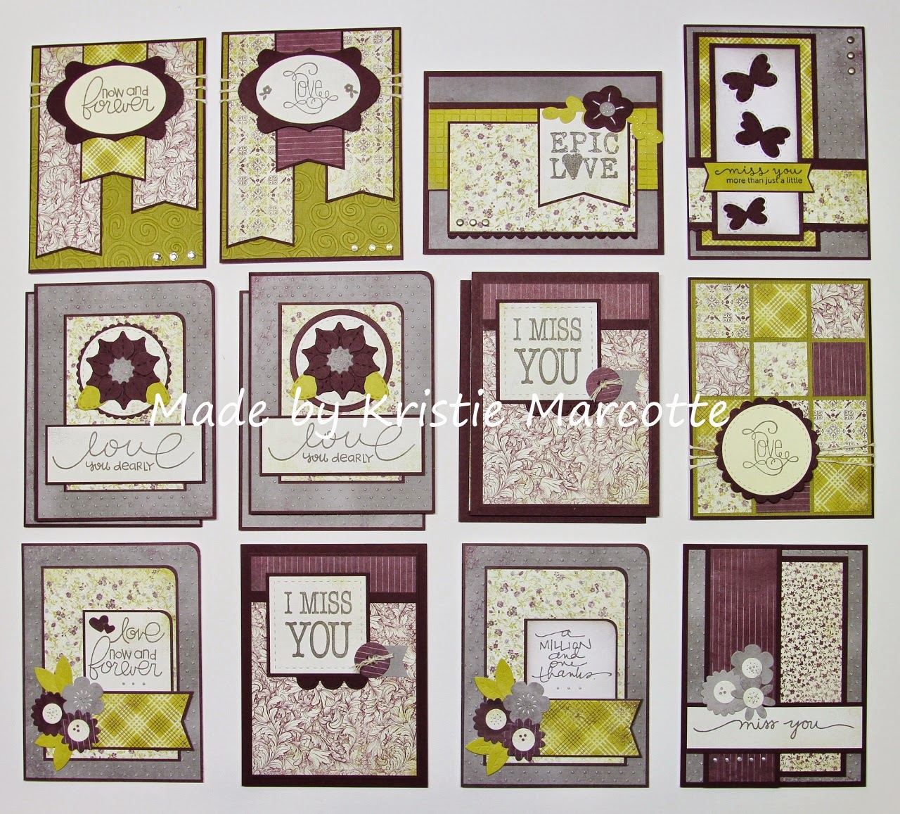 Authentique’s Remembrance – 16 cards from one 6×6 paper pad