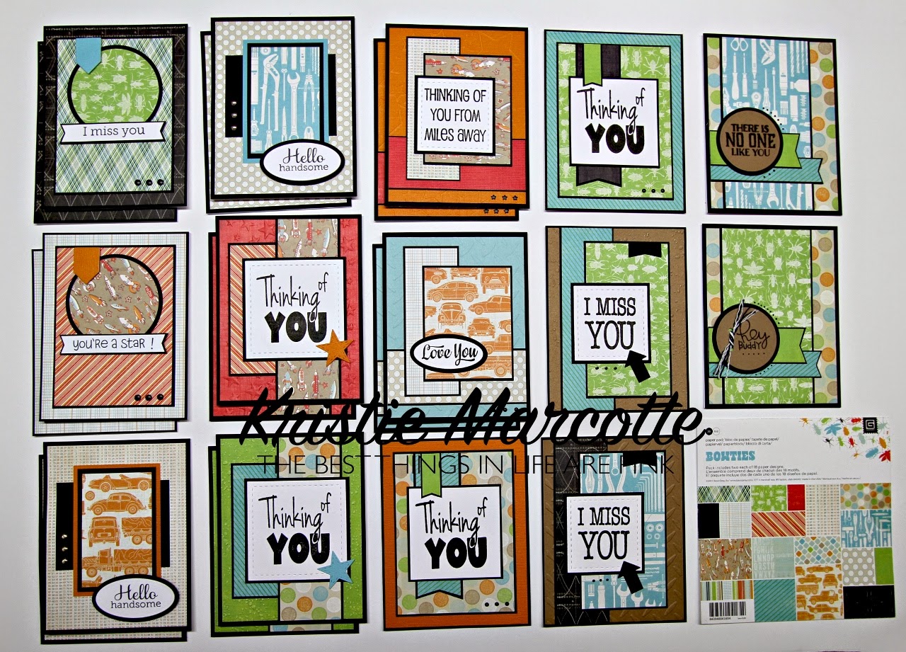 Basic Grey’s Bowtie’s – 36 cards from one 6×6 paper pad