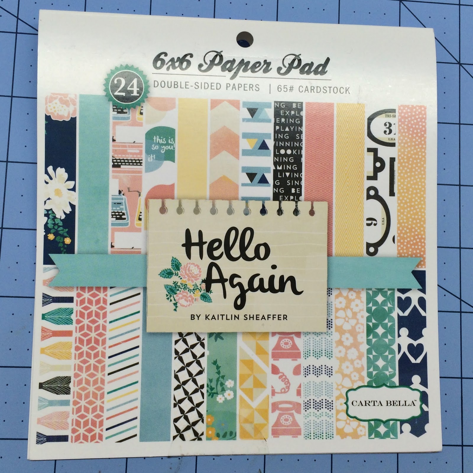 Carta Bella’s Hello Again – 34 cards from one 6×6 paper pad