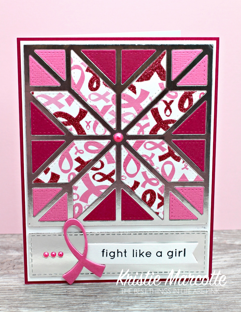 Fight Like a Girl – Quilt card