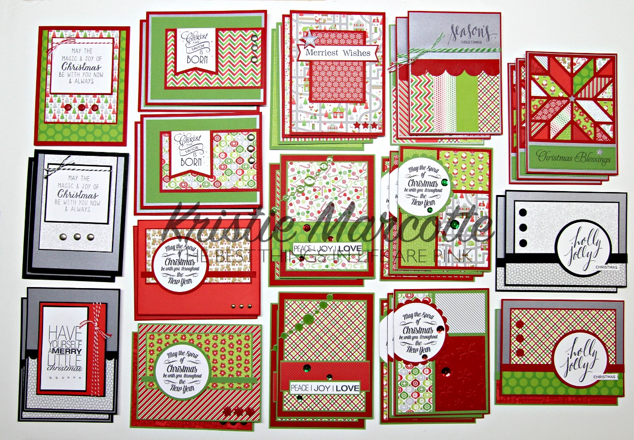 Doodlebug’s Home for the Holidays – 37 cards from one 6×6 paper pad