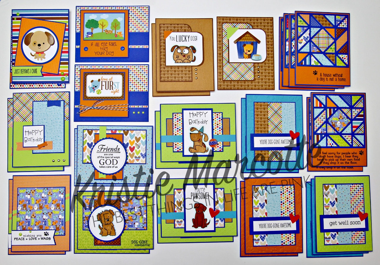 Doodlebug’s Puppy Love – 32 cards from one 6×6 paper pad