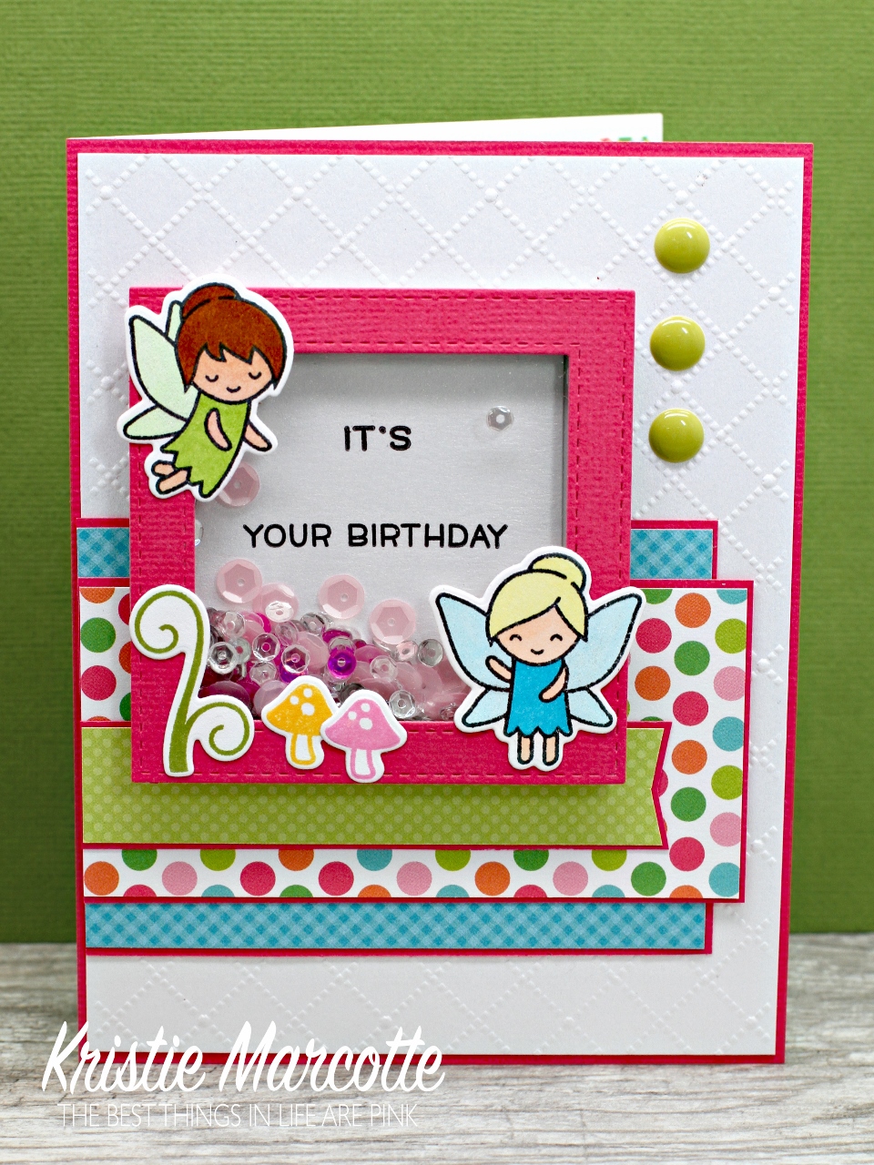 Fairy Birthday Shaker Card