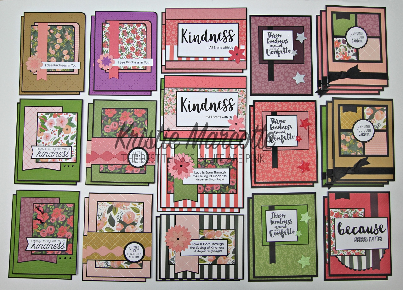 Carta Bella’s Flora No. 1 – 33 cards from one 6×6 paper pad