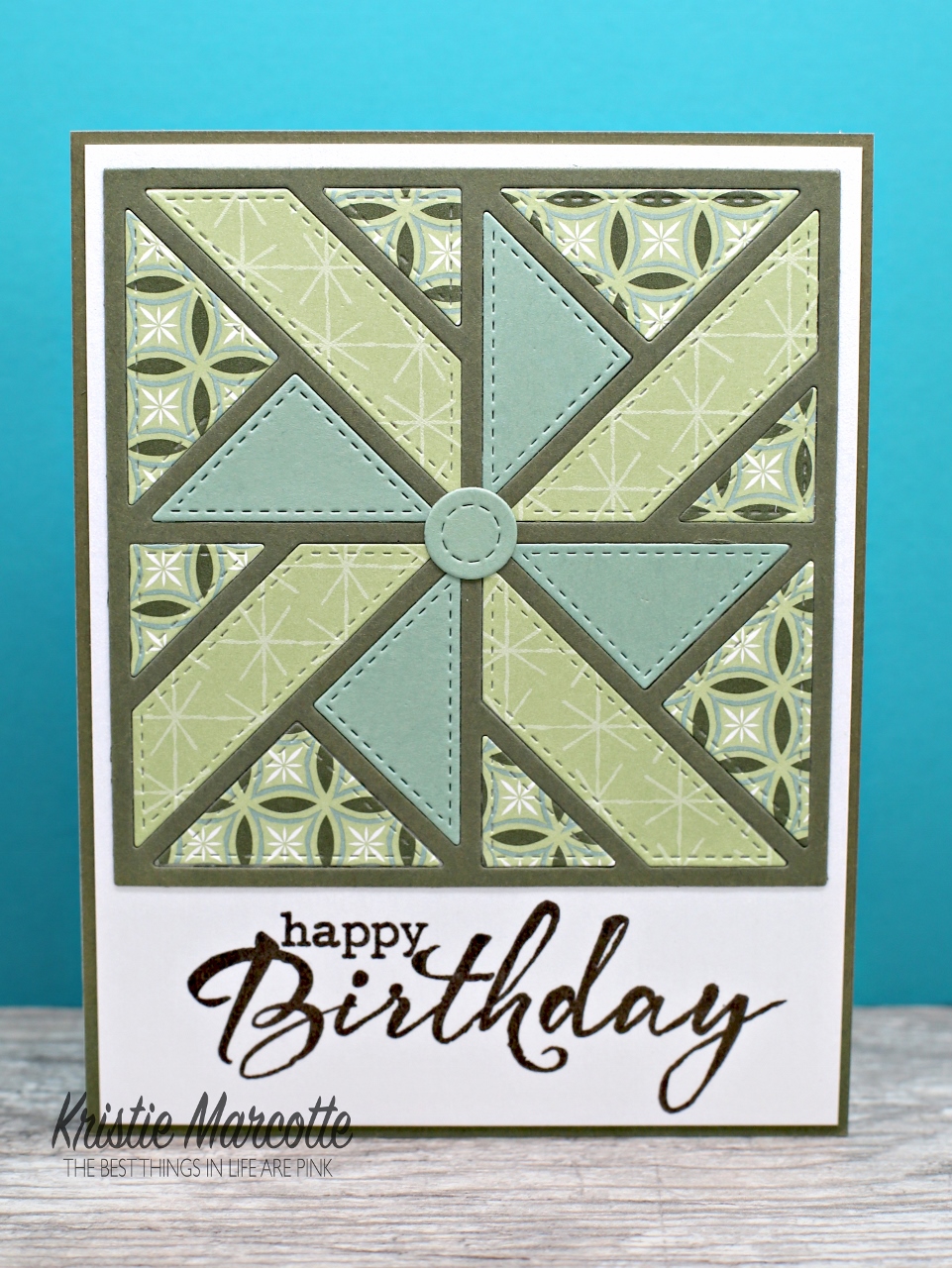 Quilted Birthday card