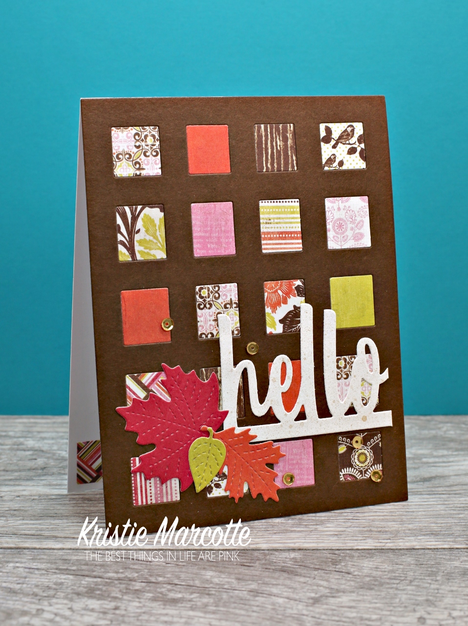 Using the Reverse Confetti Squared Off Cover Panel die cut with scraps