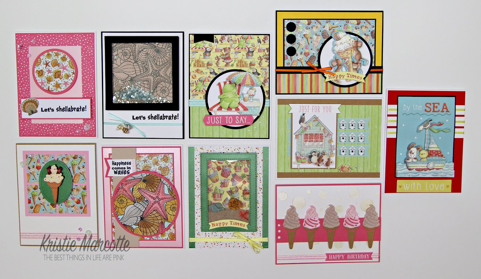 Love from Lizi July card kit – 10 cards 1 kit