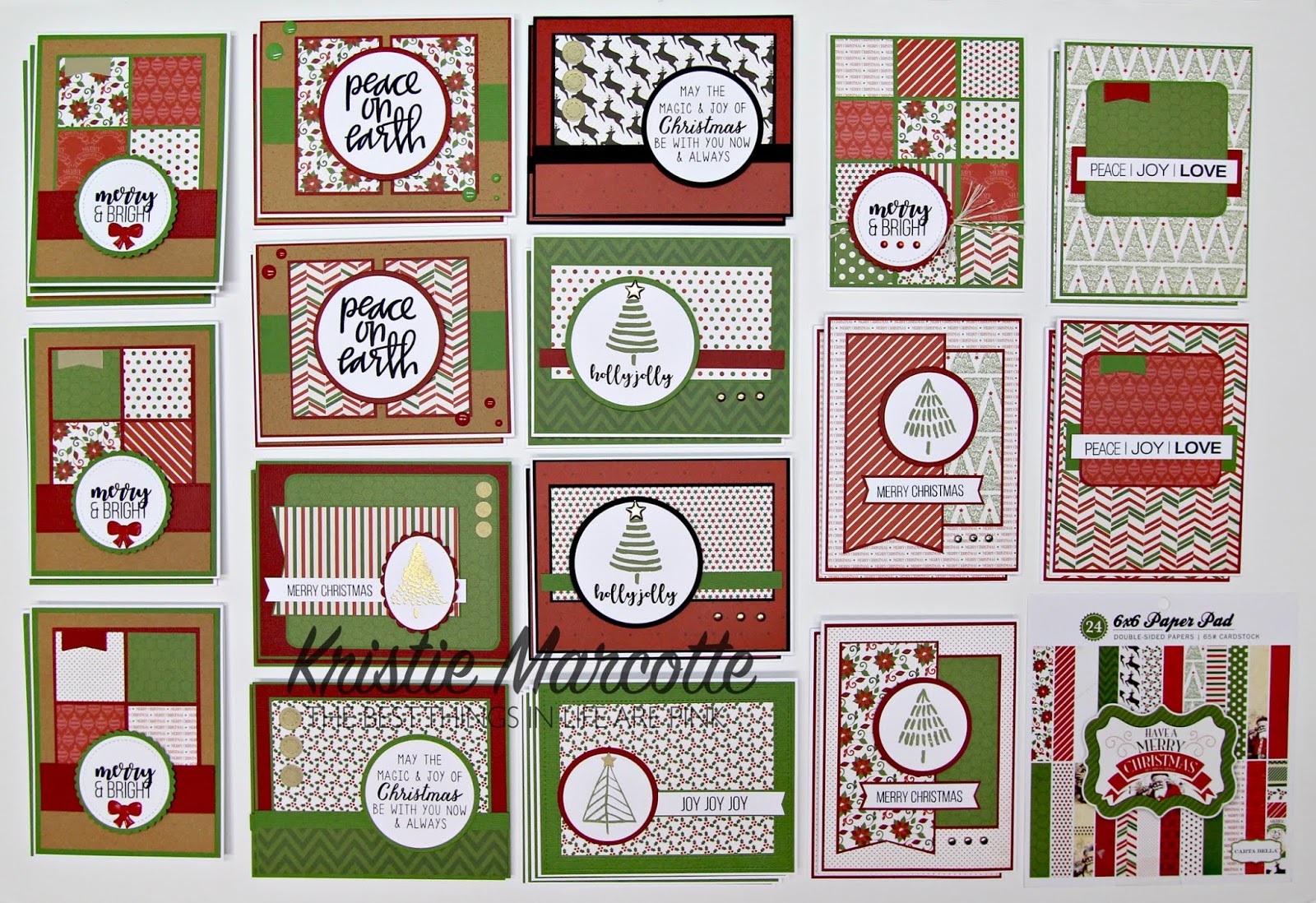 Carta Bella Have a Merry Christmas – 34 cards from one 6×6 paper pad