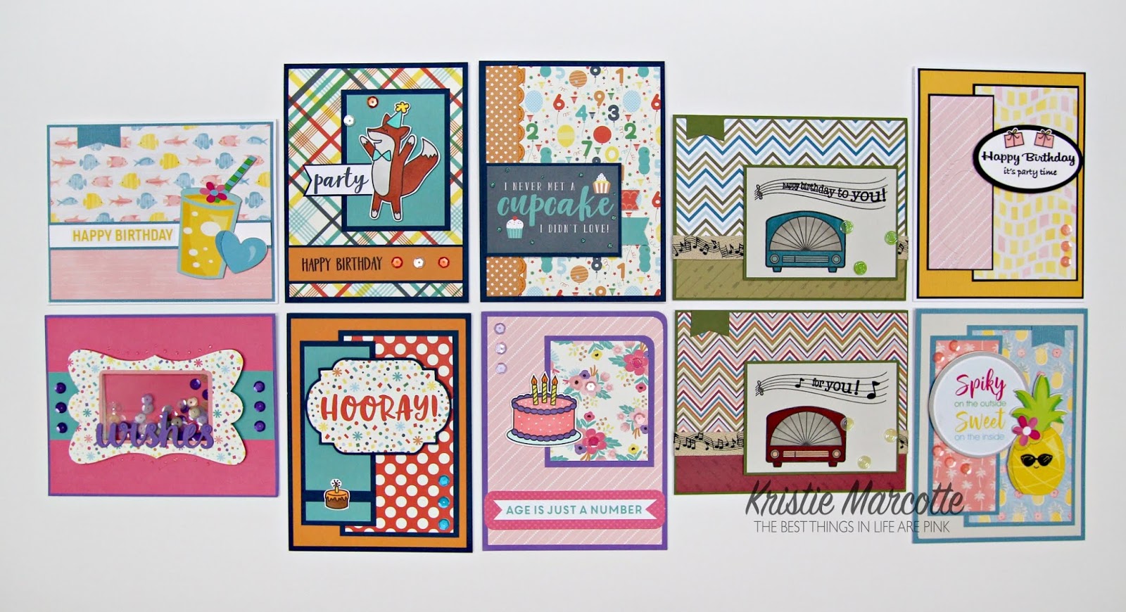 Scrapping for Less July Card kit – 10 Cards 1 Kit