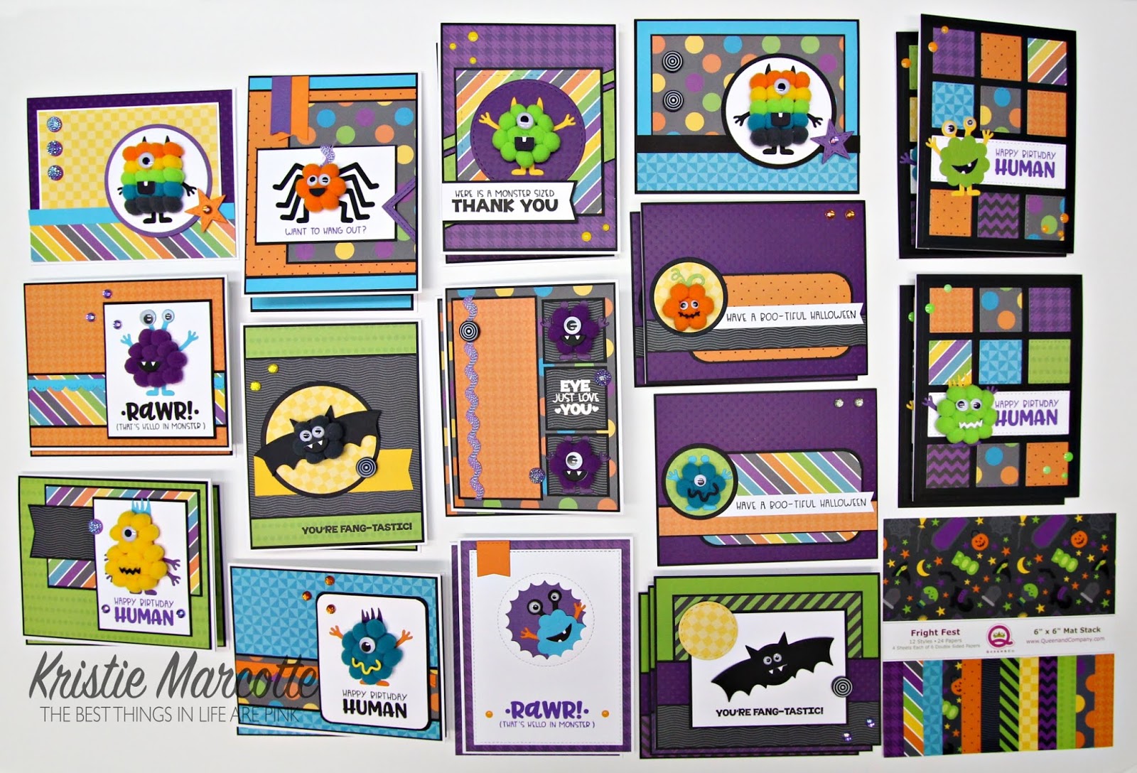 Queen & Co. Monster Mash Kit – 28 cards from one kit