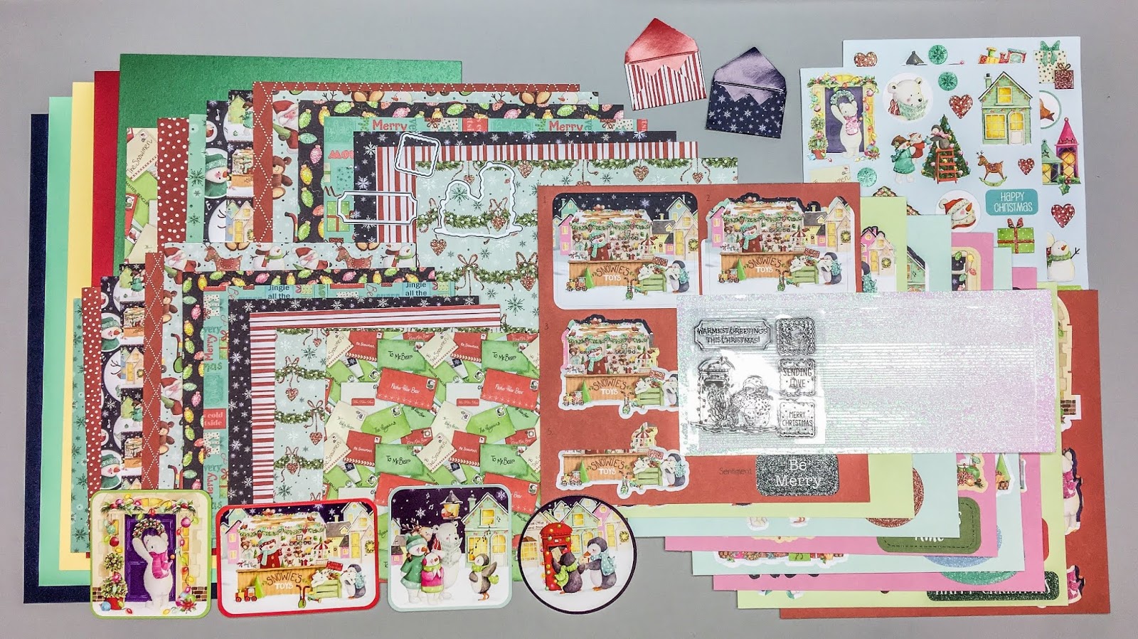 Love From Lizi – Festive Friends Christmas kit – 54 cards from 1 kit