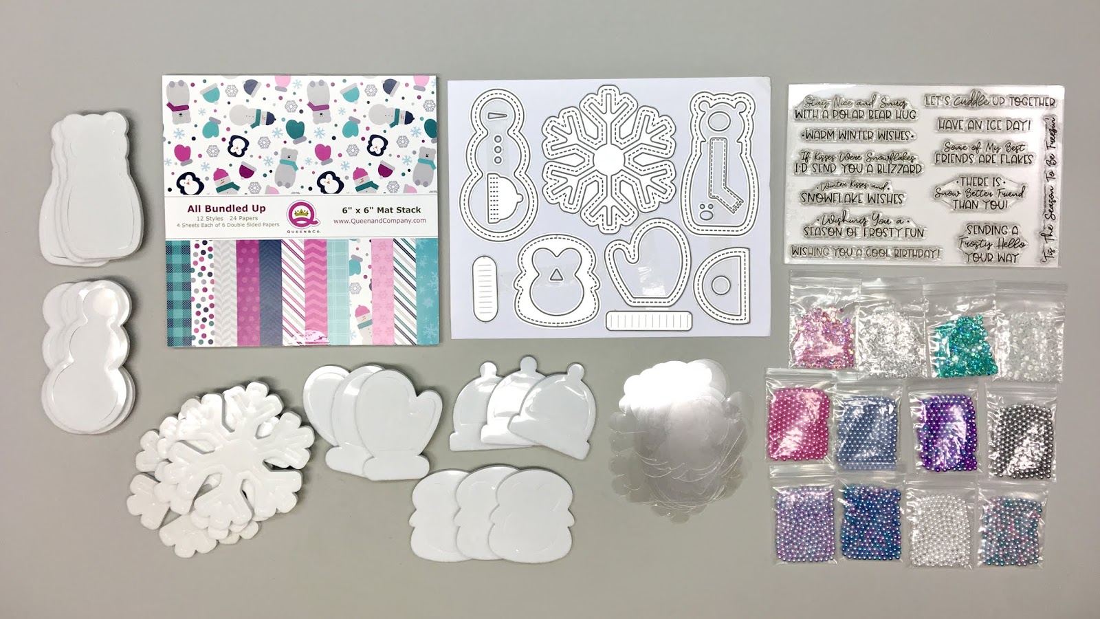 Queen & Company All Bundled Up kit – 31 cards from one 6×6 paper pad