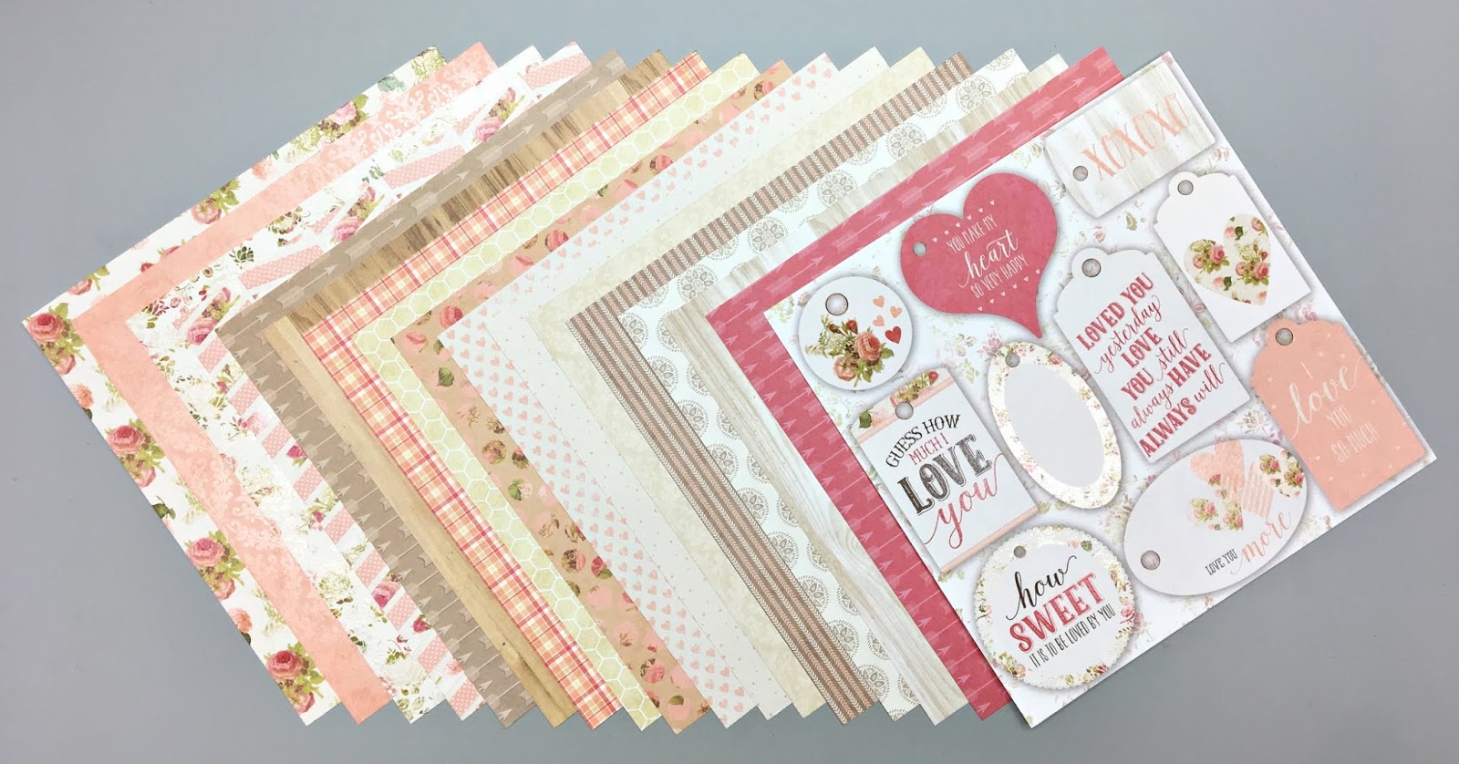 Love From Lizi – Love You paper pack – 10 Cards 1 Collection