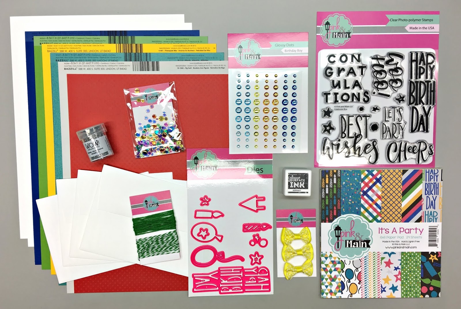 Pink & Main March Subscription Box – 10+ cards 1 kit