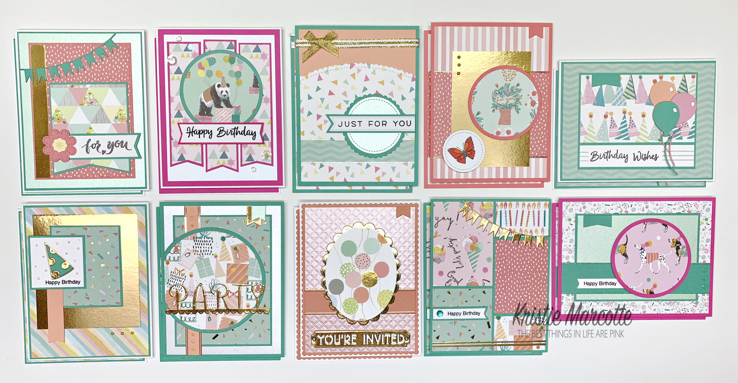 Love From Lizi – Panda Party mega pack – 20 cards 1 kit