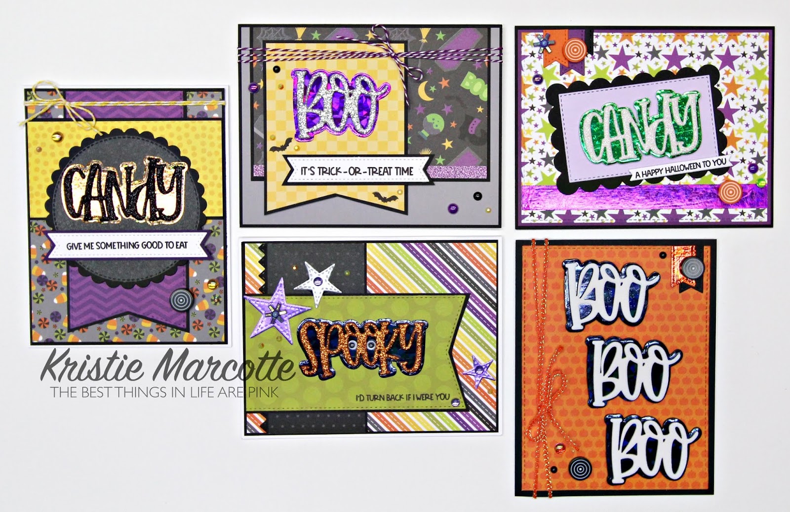 Queen & Company’s Halloween Sentiment Stackers – 5 cards 1 kit