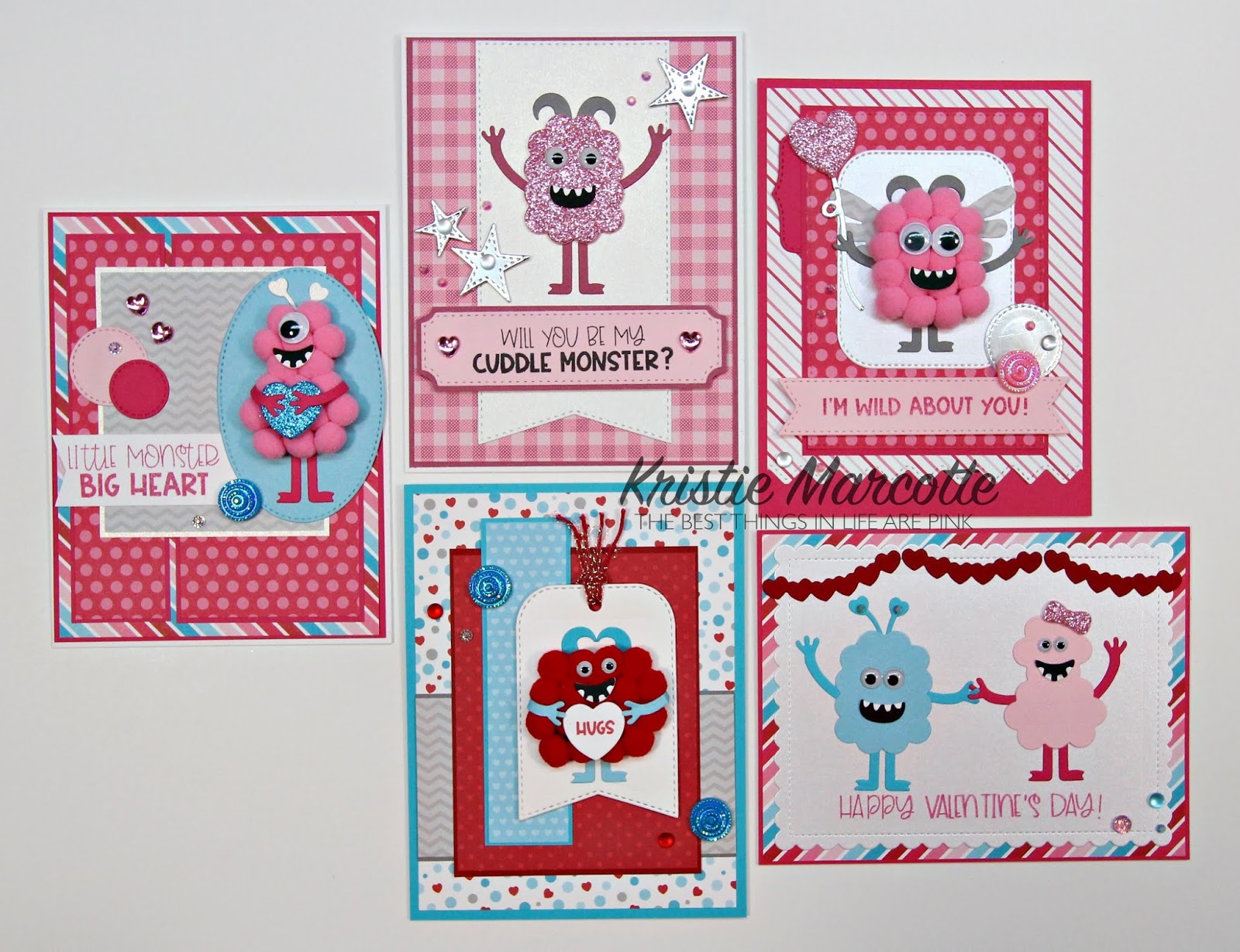 Queen & Company – Love Monster kit (revisited) – 5 cards 1 kit