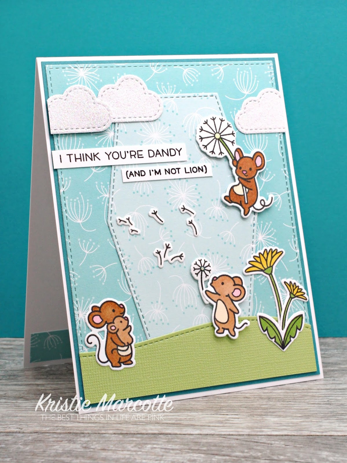 Lawn Fawn – Scene card using Dandy Day collection
