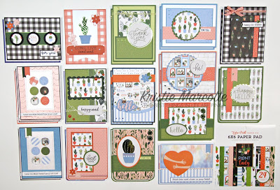 Echo Park’s Plant Lady – 30 cards from one 6×6 paper pad