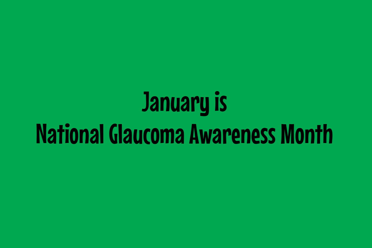 Glaucoma Awareness card