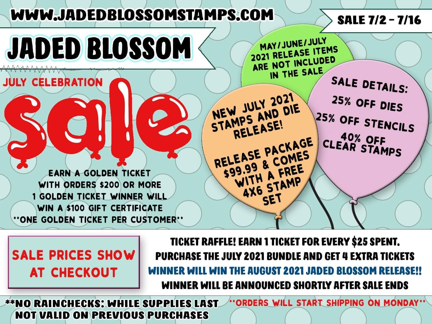 Jaded Blossom | Amazing July sale