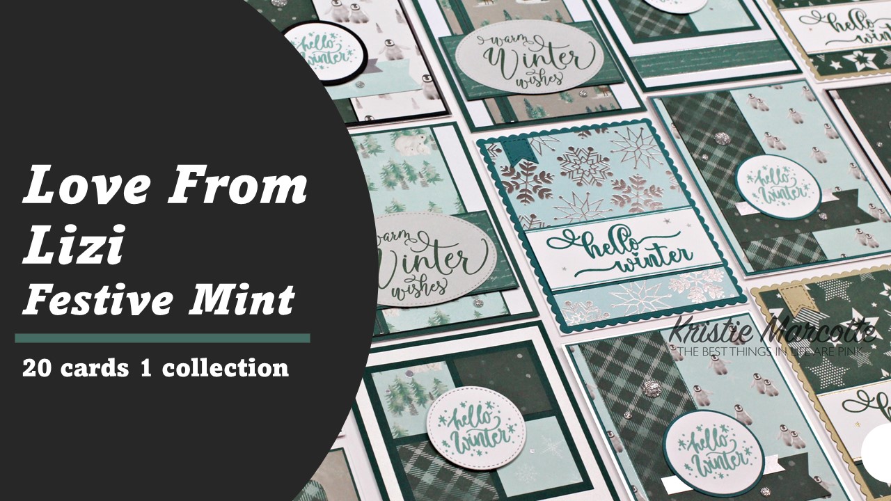 Love From Lizi | Festive Mint | 20 cards 1 collection