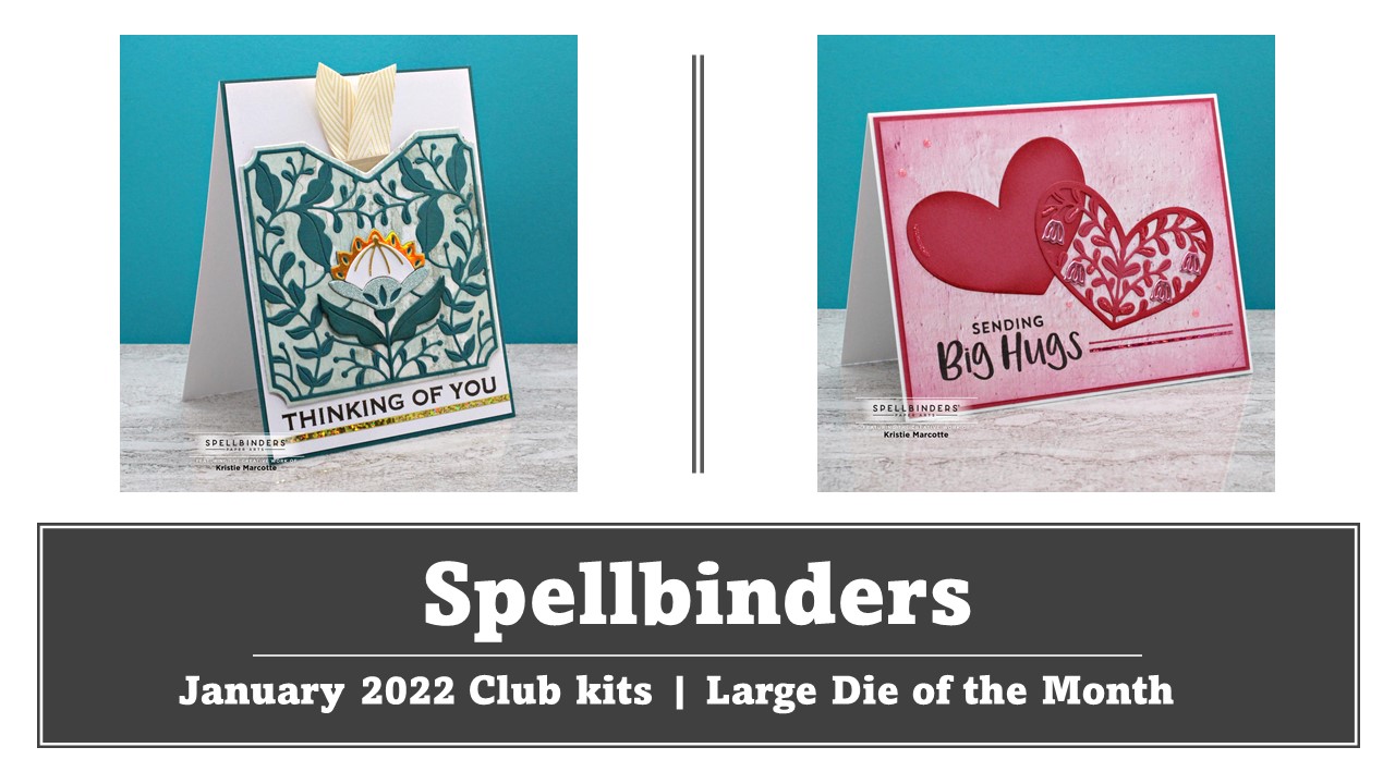 Spellbinders January 2022 Club kits | Large Die of the Month