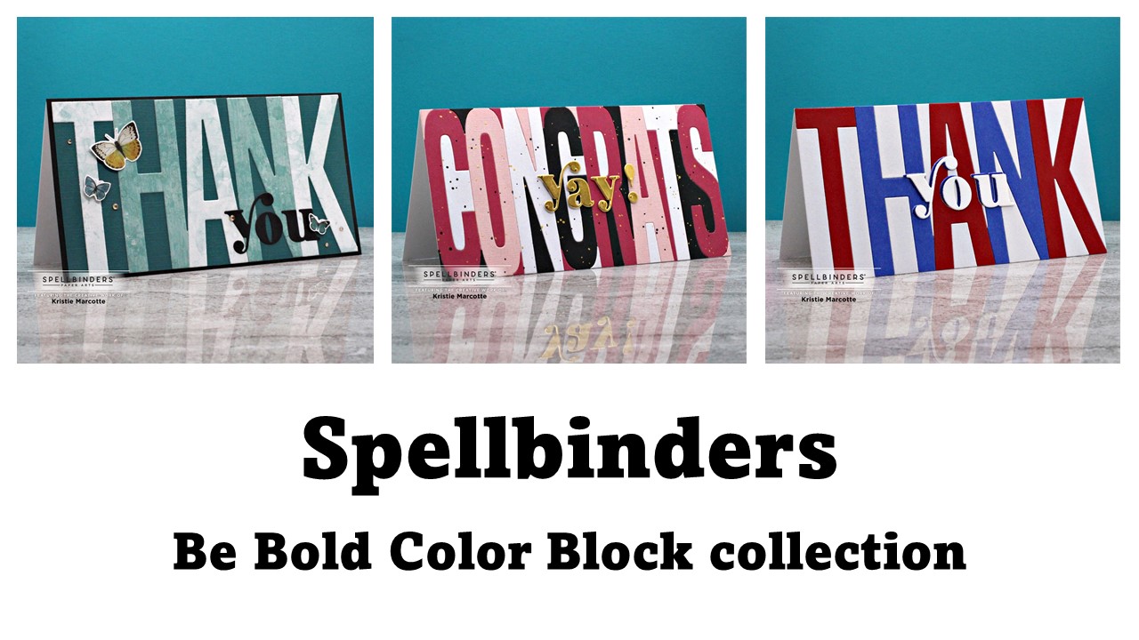 Spellbinders | Be Bold Color Block collection