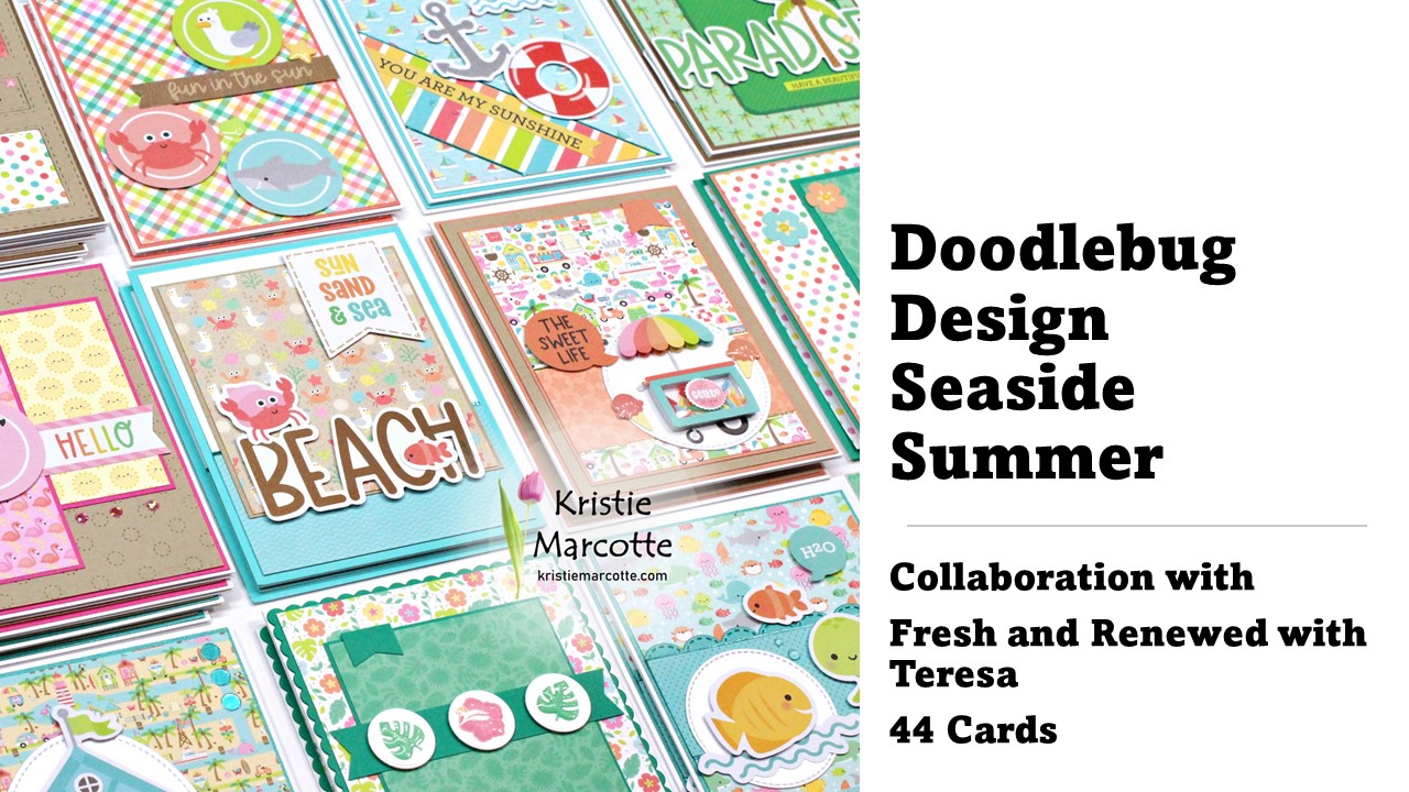 Doodlebug Design | Seaside Summer | 34 cards from one 6×6 paper pad