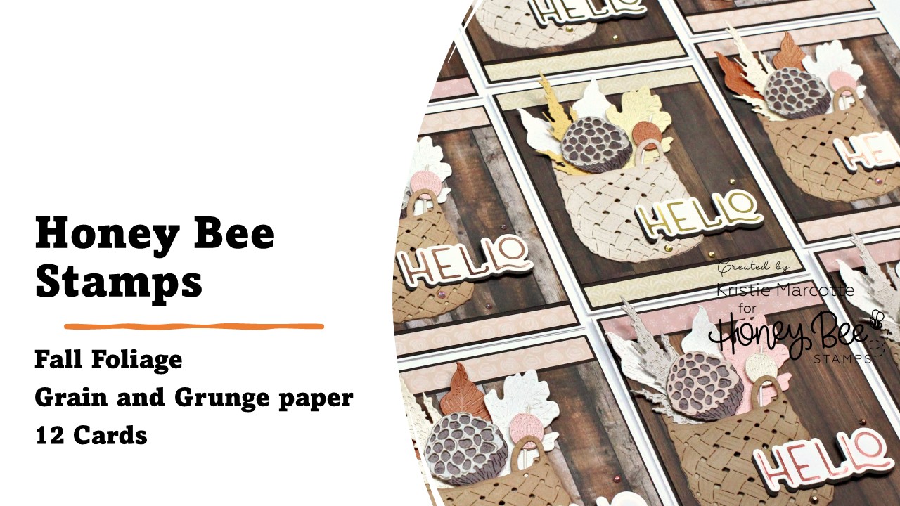 Honey Bee Stamps | Fall Foliage | Grain and Grunge paper collection