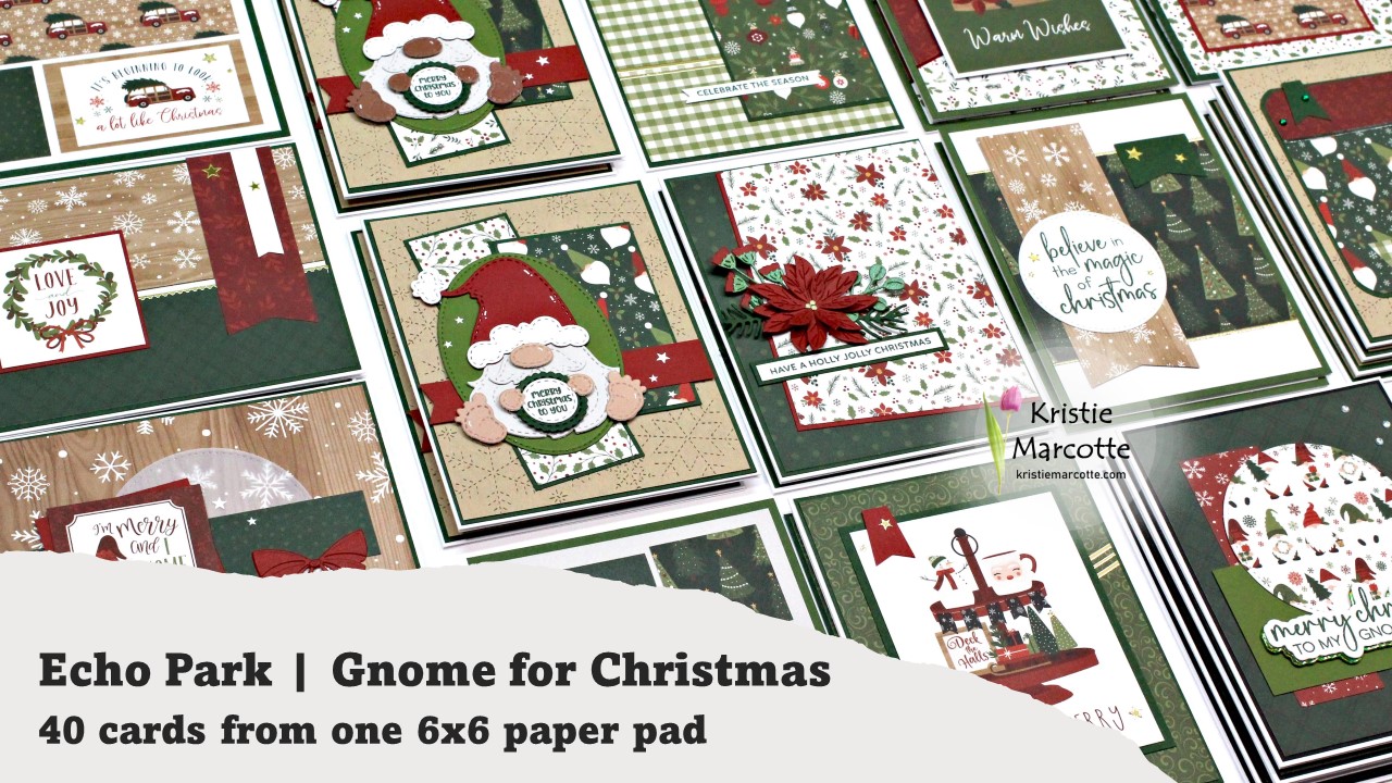 Echo Park | Gnome for Christmas | 40 cards from one 6×6 paper pad