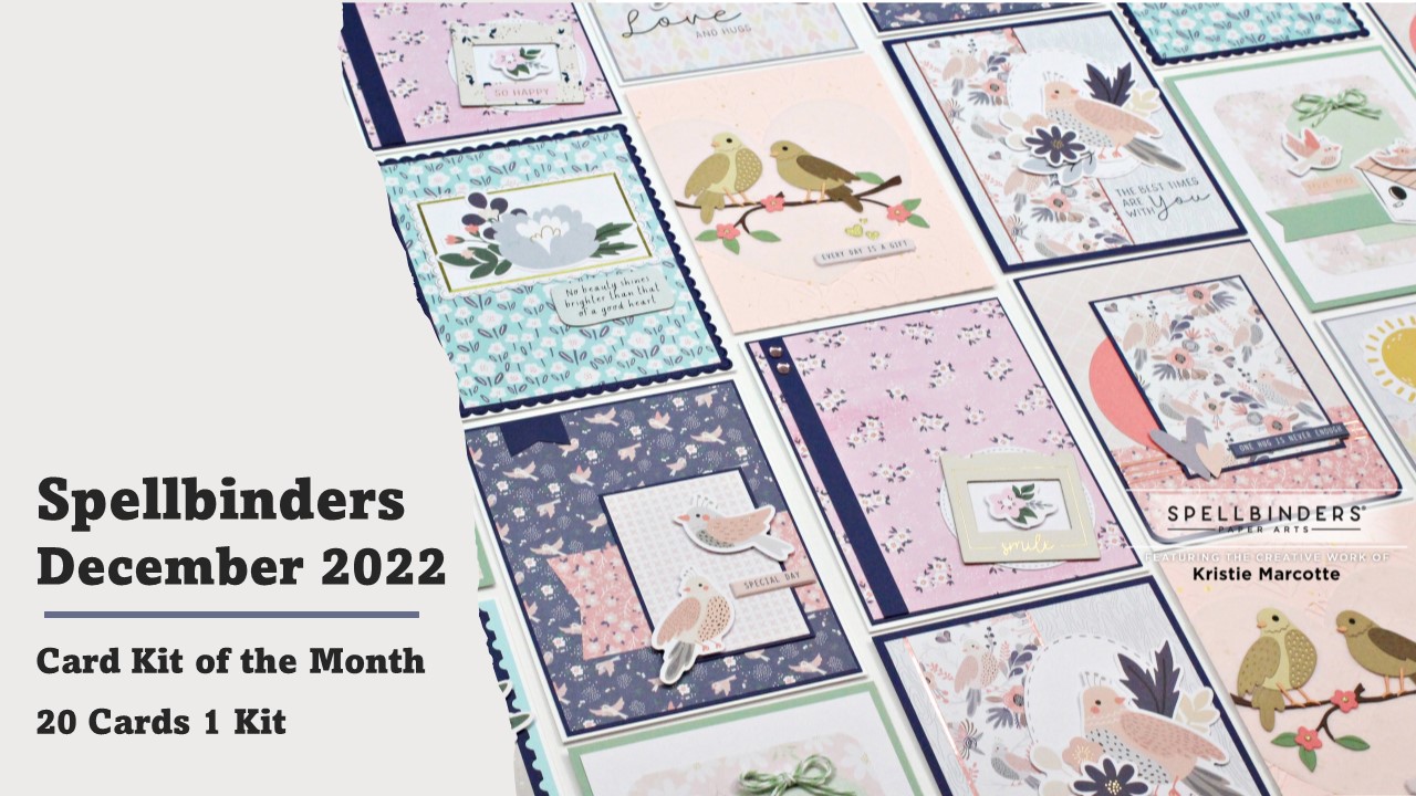 Spellbinders | December 2022 Card Kit of the Month | 20 Cards