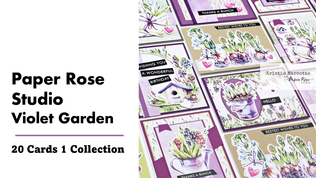 Paper Rose Studio | Violet Garden | 20 Cards 1 Collection