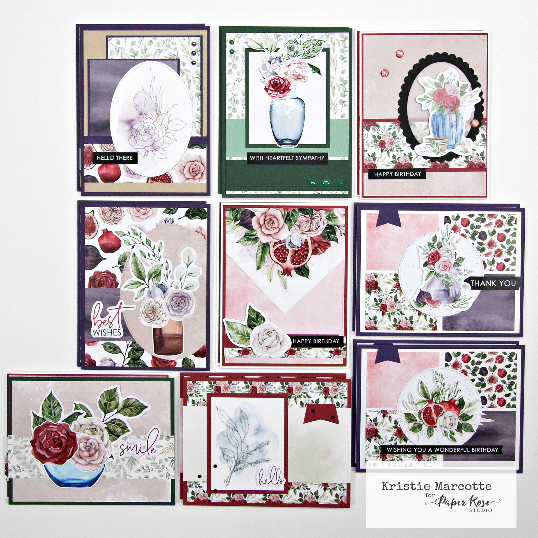 Paper Rose Studio | Mediterranean Summer | 18 Cards 1 Collection ...