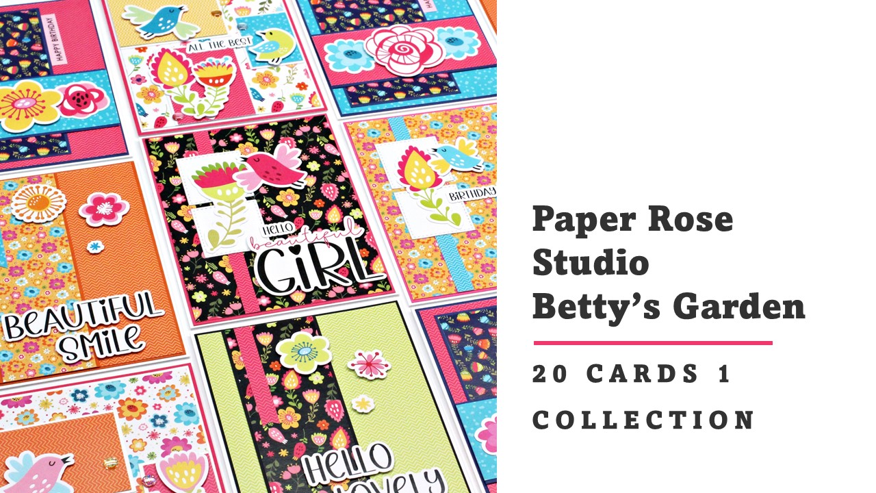 Paper Rose Studio | Betty’s Garden | 20 Cards 1 Collection