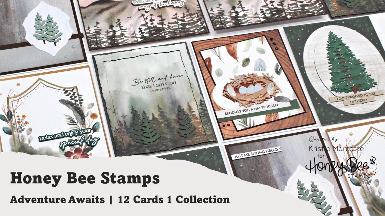 Honey Bee Stamps | Adventure Awaits | 12 Cards 1 Collection
