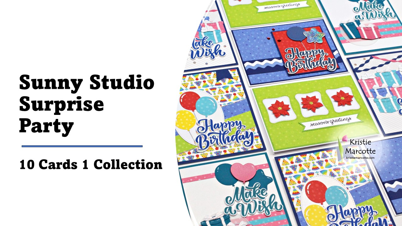 Sunny Studio | Surprise Party | 10 Cards 1 Collection