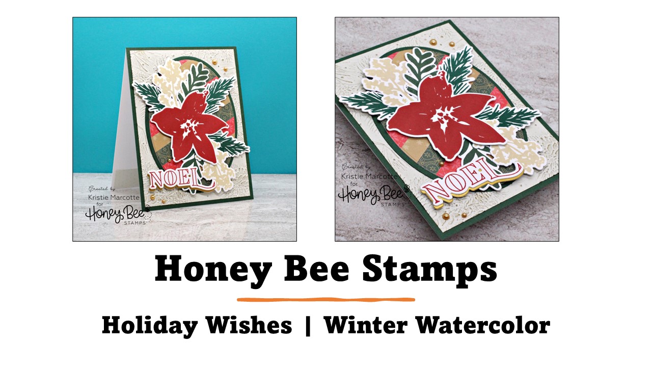 Honey Bee Stamps | Winter Watercolor