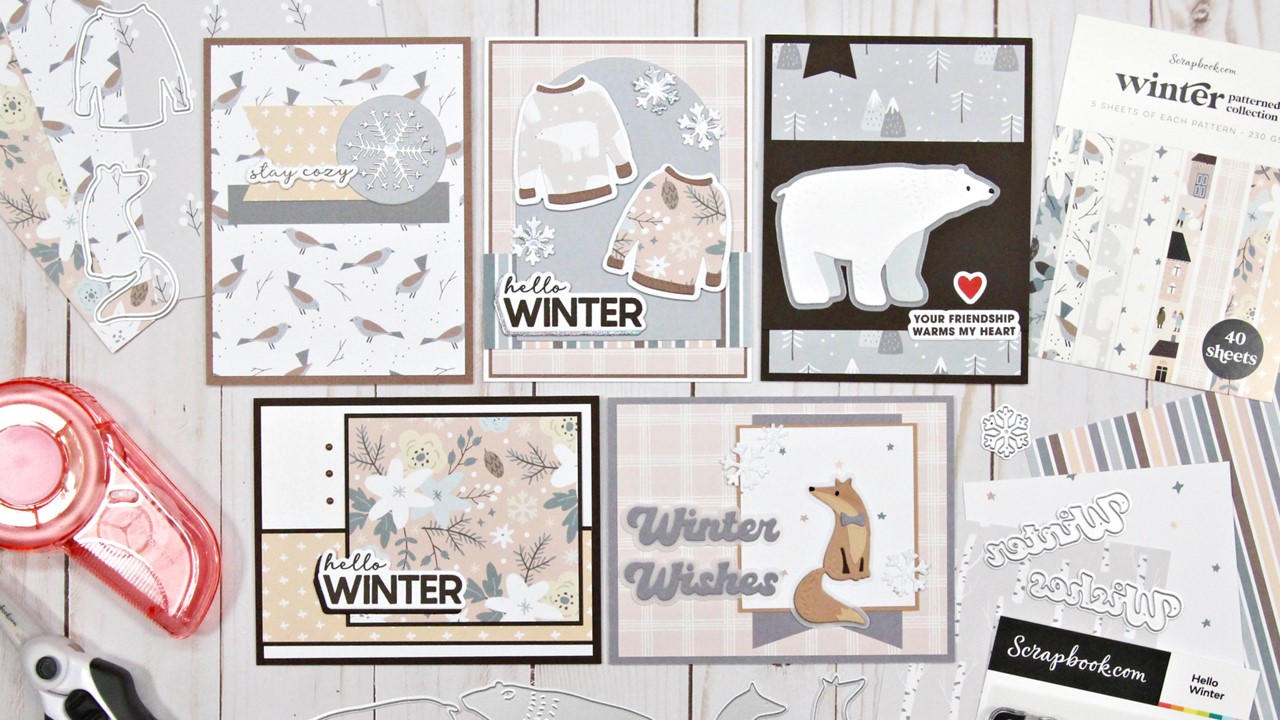 Scrapbook.com | Winter Collection | 5 Cards 1 Collection