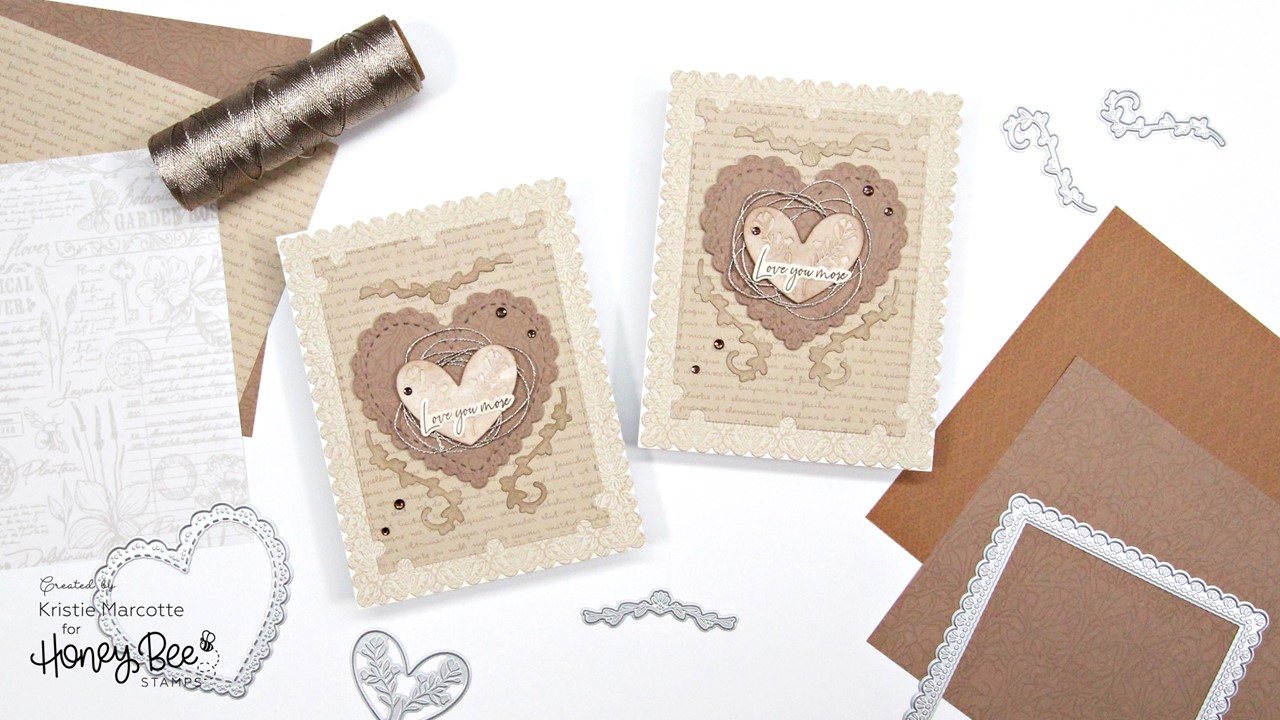 Honey Bee Stamps | Lace Heart Layering Frames