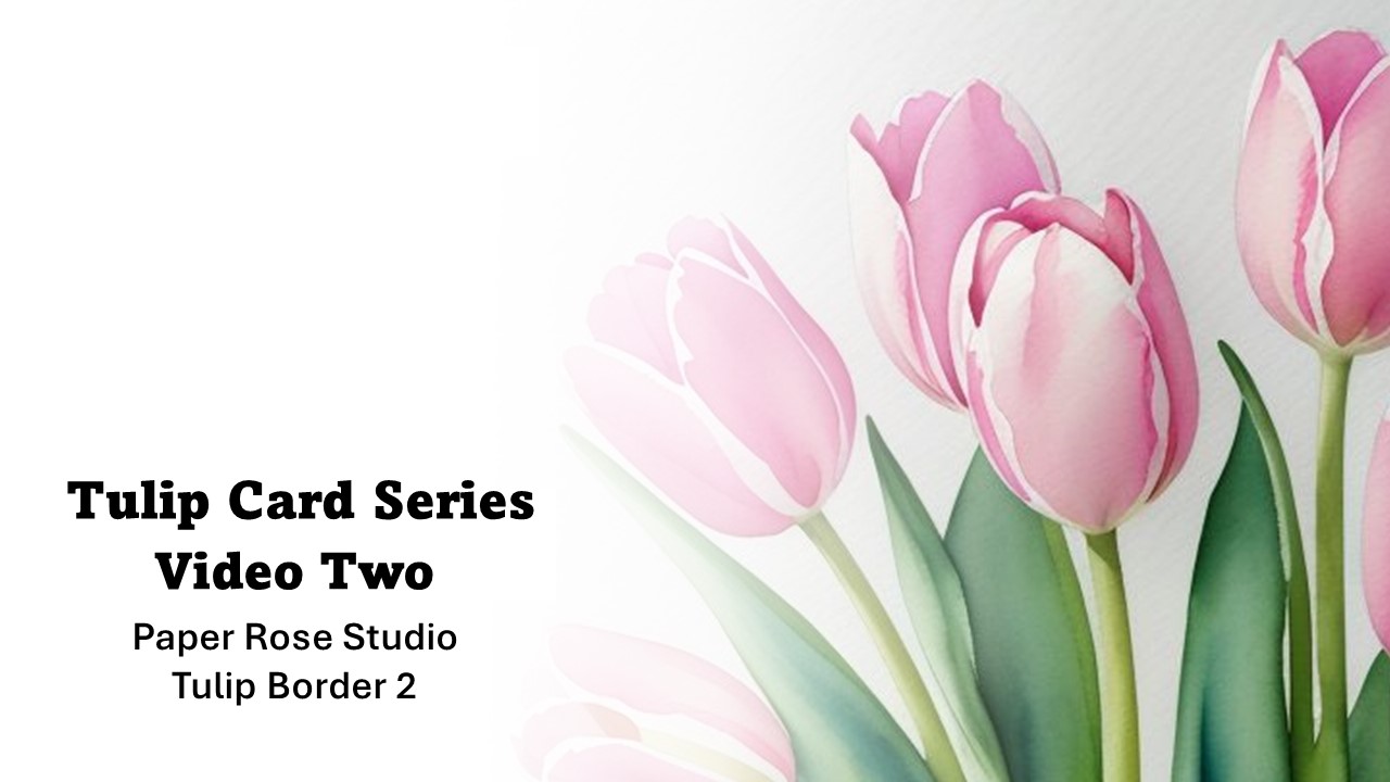 Tulip Card Series | Paper Rose Tulip Border