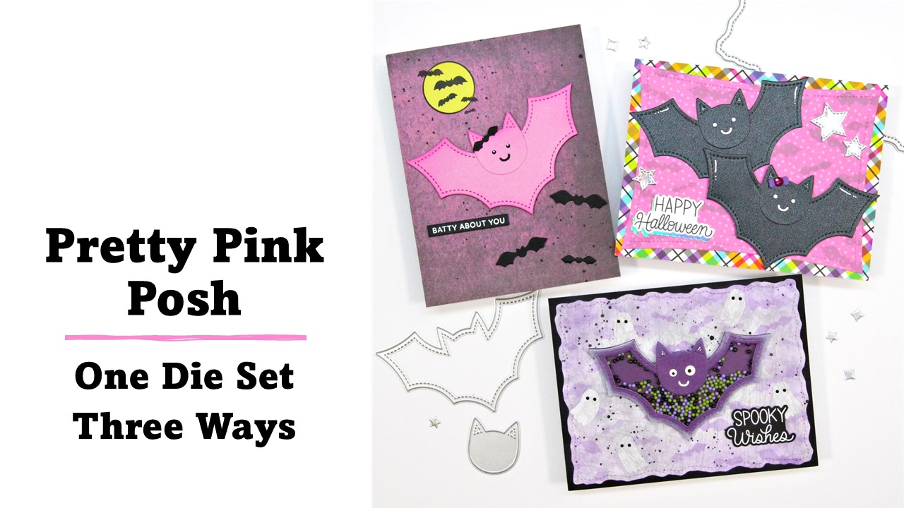 Pretty Pink Posh | Bat Shaker | One Die Set Three Ways