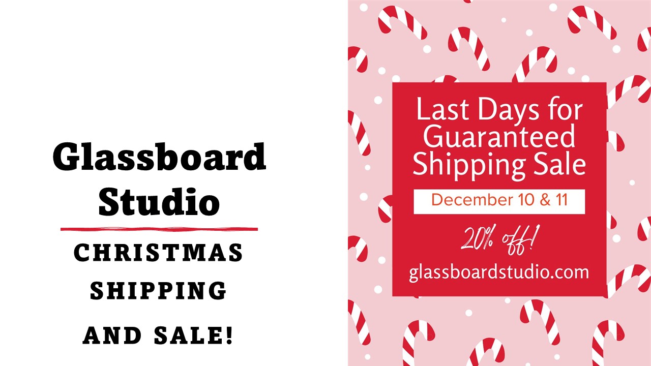 Glassboard Studio | Christmas Shipping & Sale
