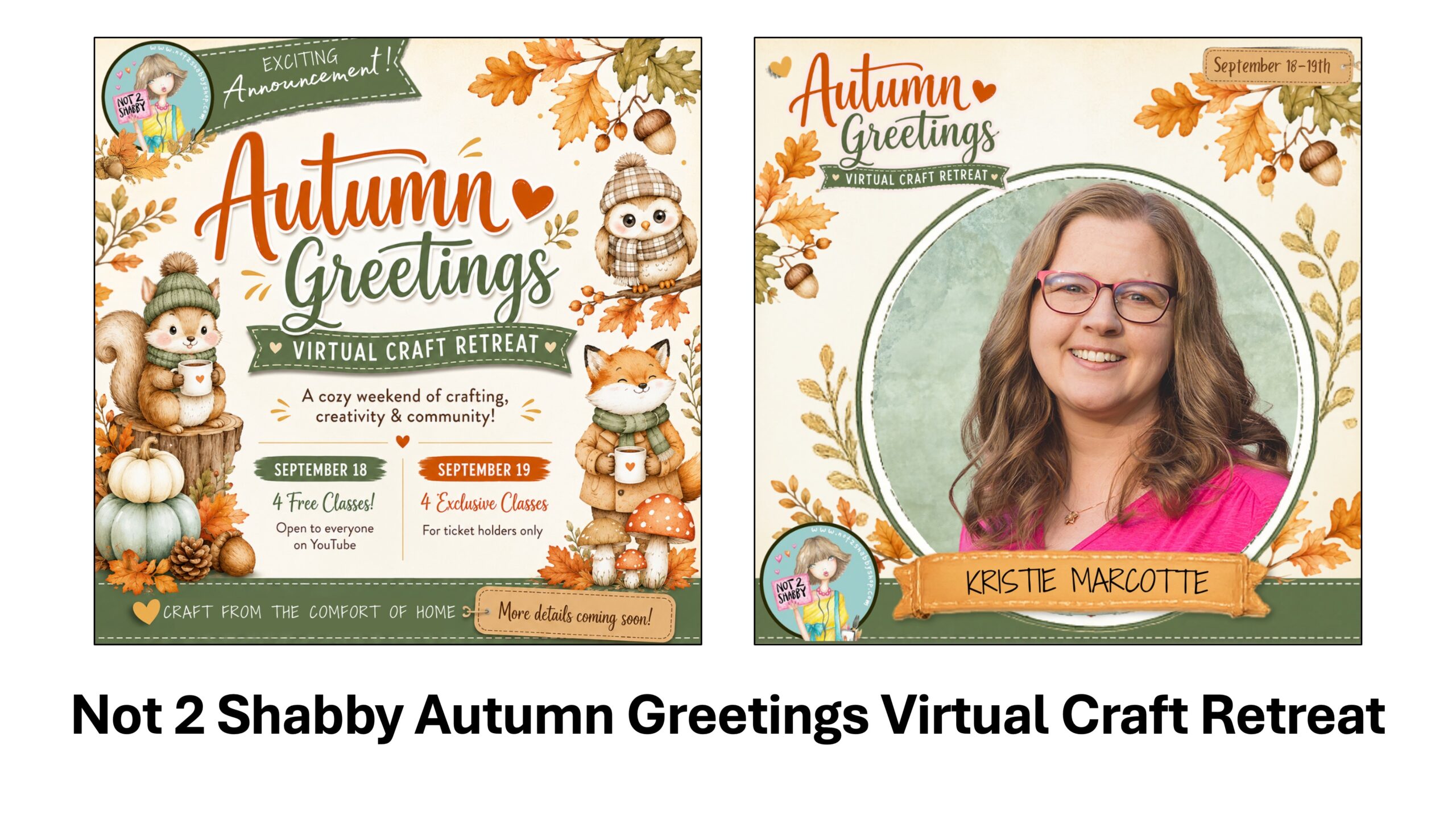 Not 2 Shabby | Autumn Greetings Virtual Retreat
